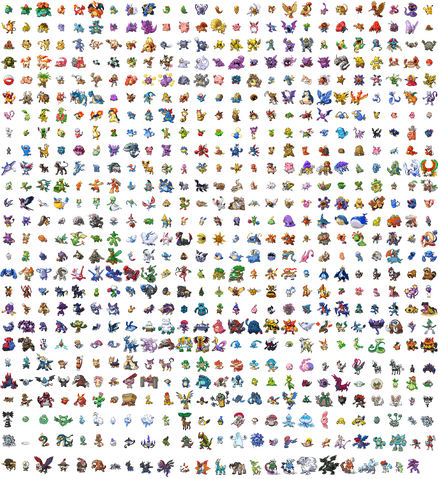 List Of All 649 Pokemon