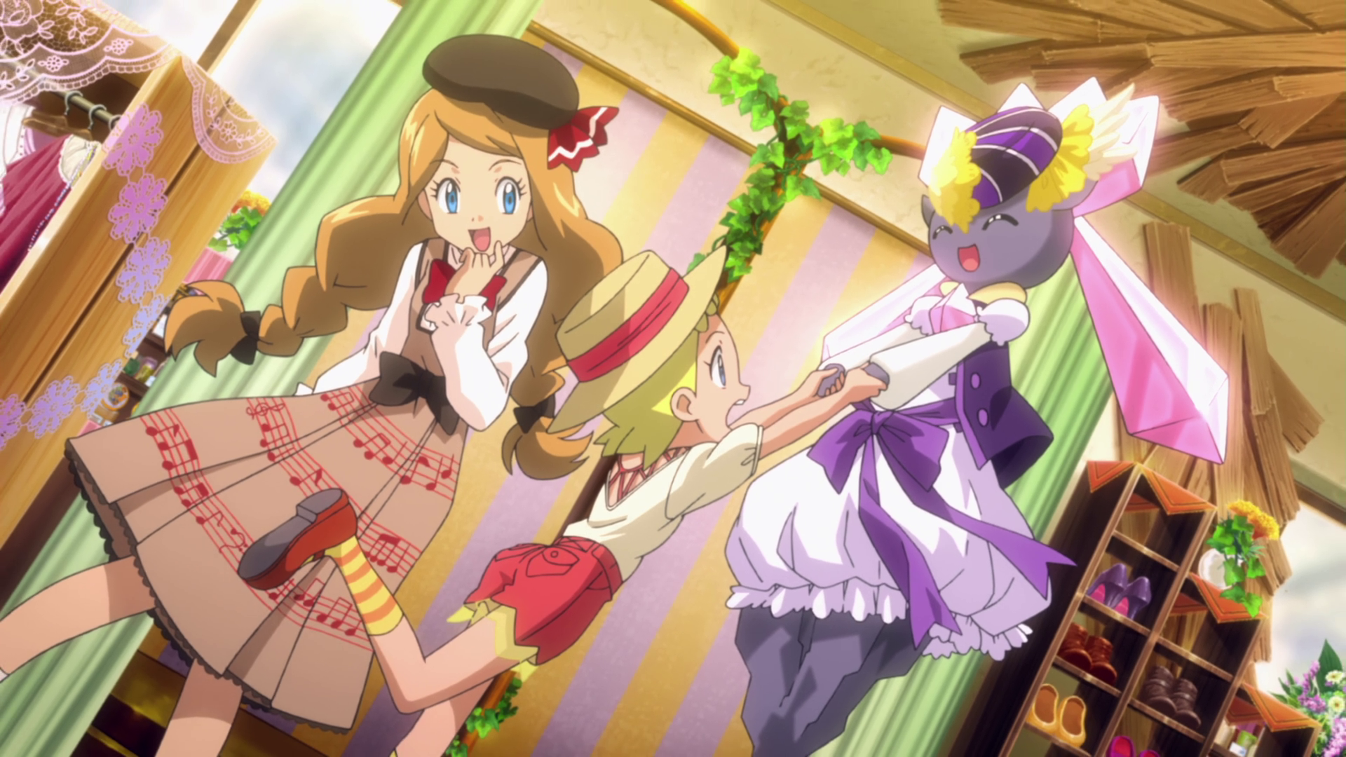 Image - Serena, Bonnie and Diancie outfits 4.png | Pokémon ... Xerneas Yveltal Zygarde Wallpaper