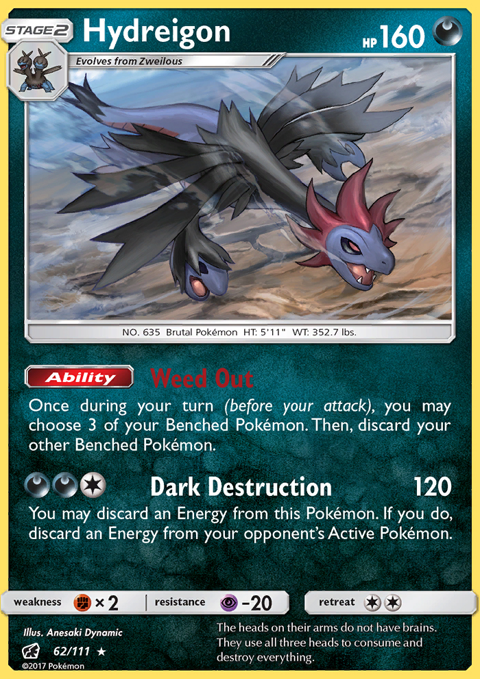 Hydreigon Crimson Invasion Pokémon Wiki Fandom Powered By Wikia