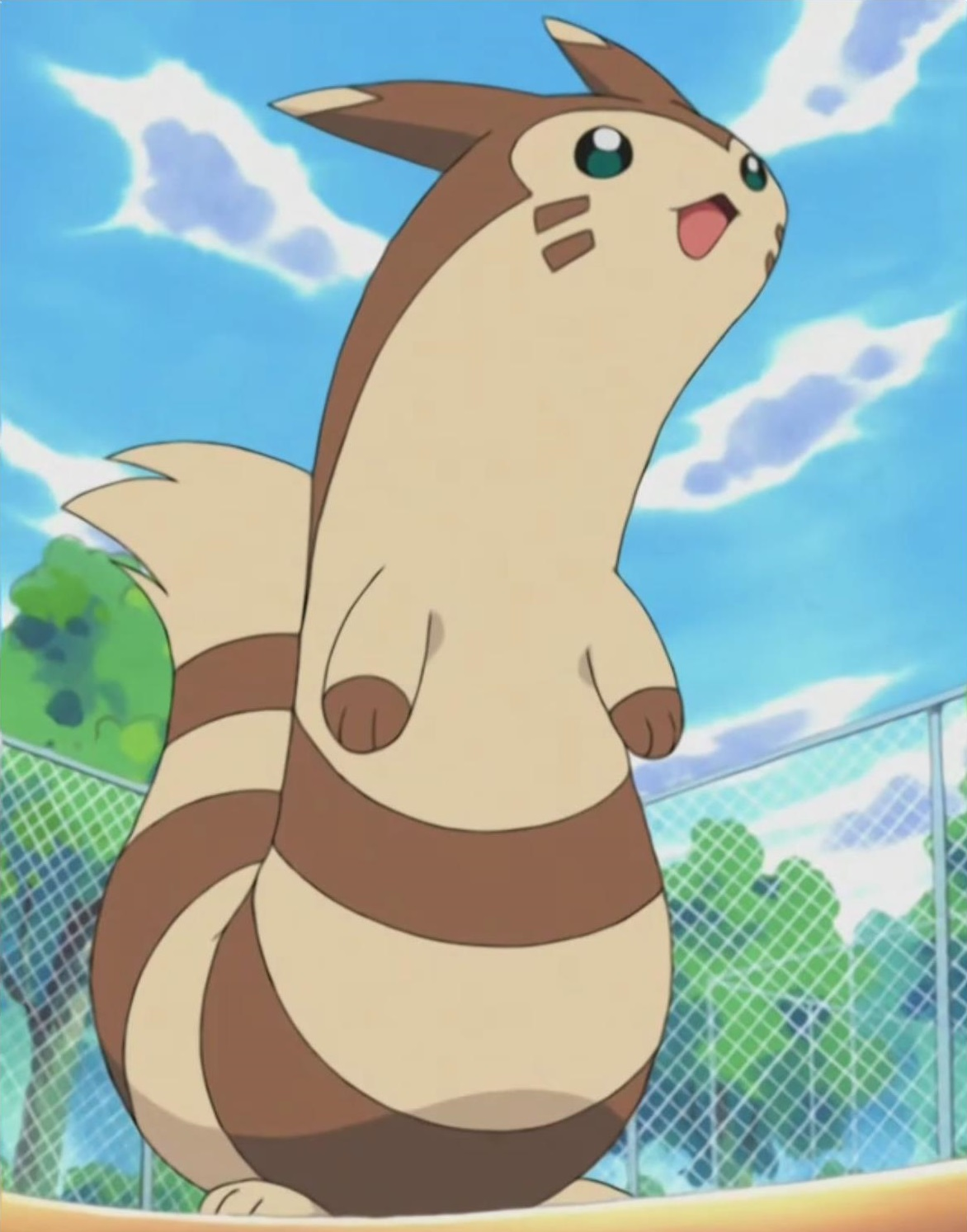 pokemon furret neck pillow