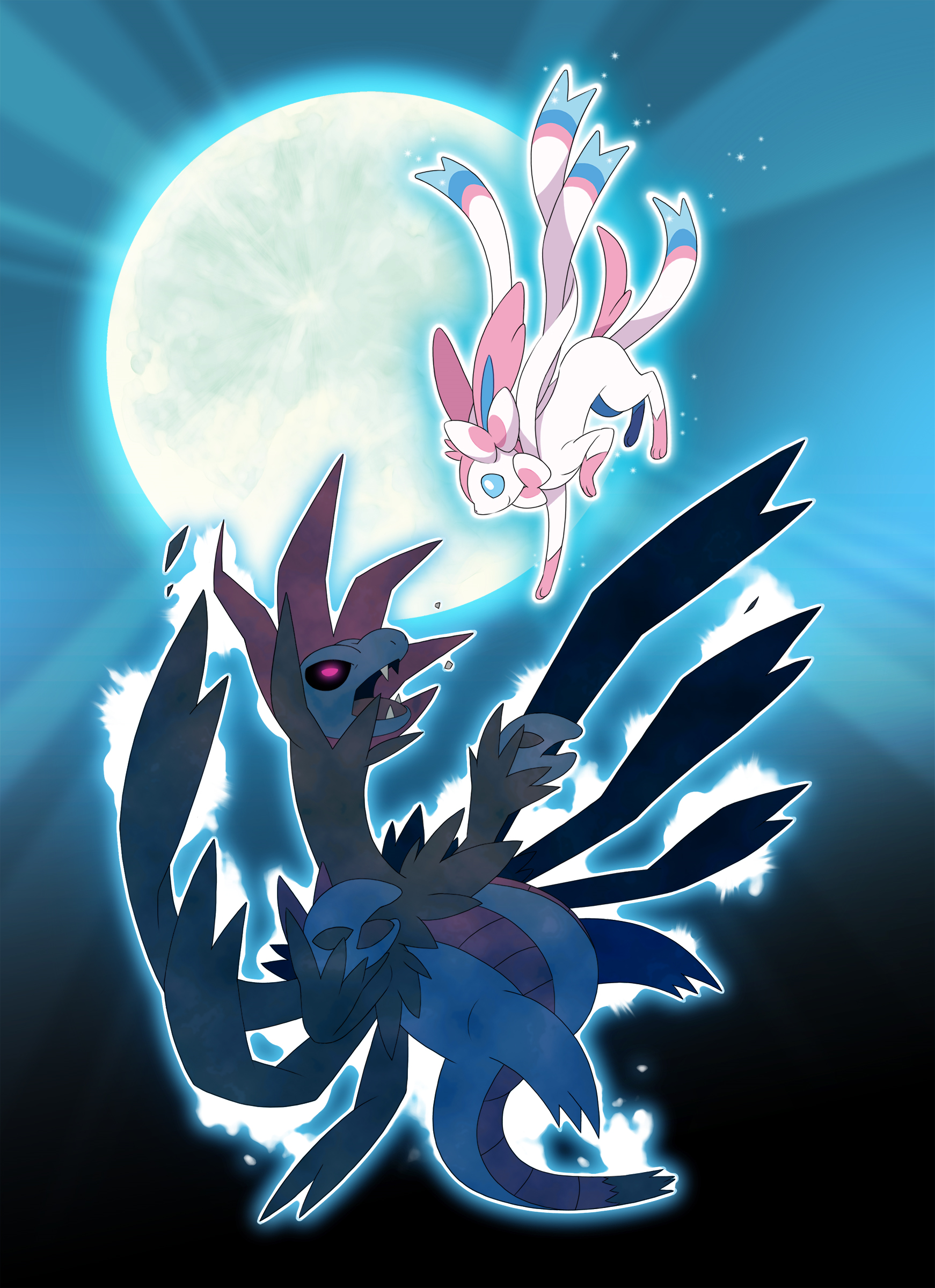 Image Sylveon Vs Hydreigonpng Pokémon Wiki Fandom Powered By Wikia