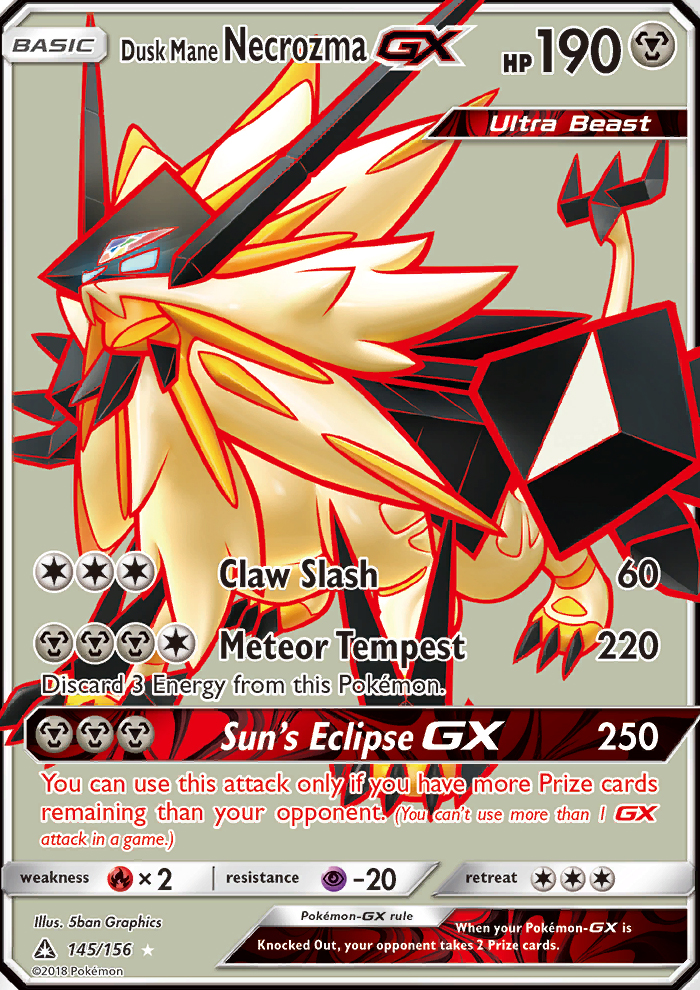 Image Dusk Mane Necrozma GX Ultra Prism 145.png Pokémon Wiki