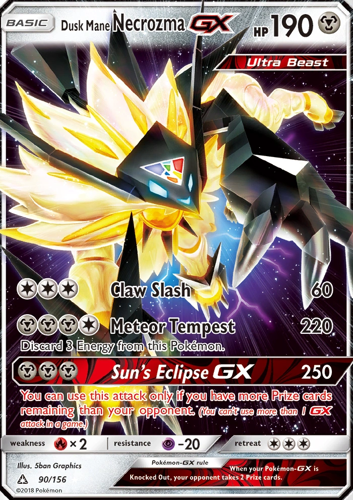 Image Dusk Mane Necrozma GX Ultra Prism 90 png Pok mon Wiki 