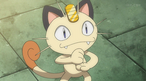Image result for pokemon meowth gif