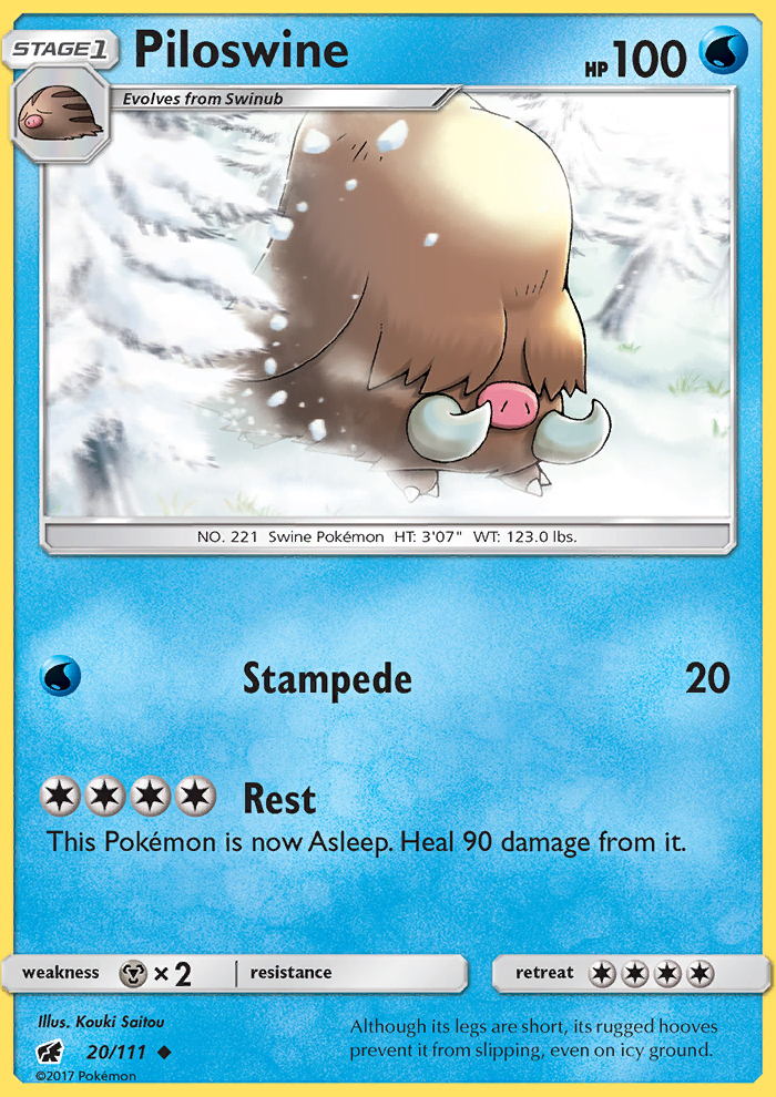 piloswine crimson invasion pokémon wiki fandom powered by wikia