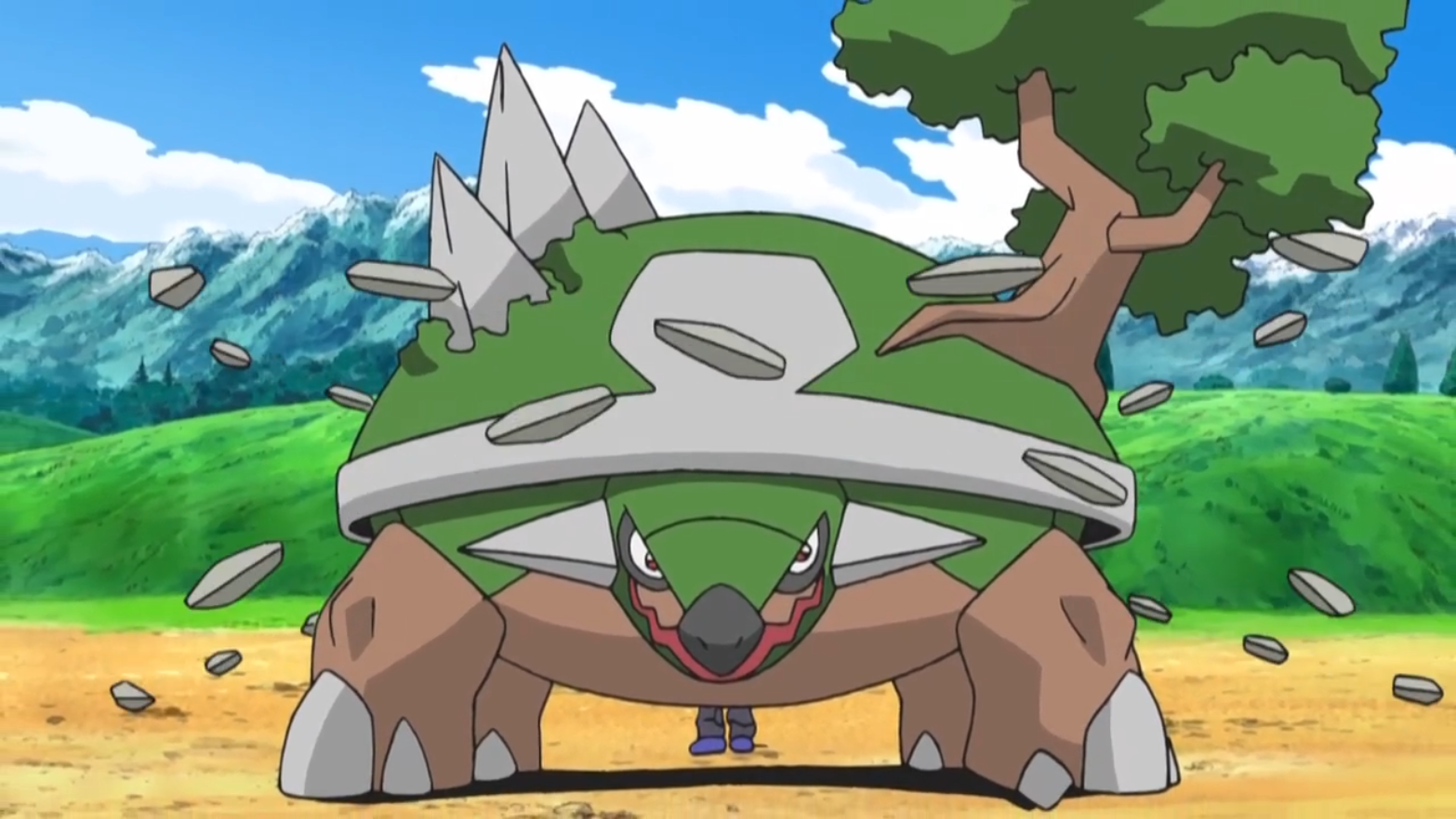 Image - Paul Torterra Stone Edge.png | PokéFanon | FANDOM powered by Wikia