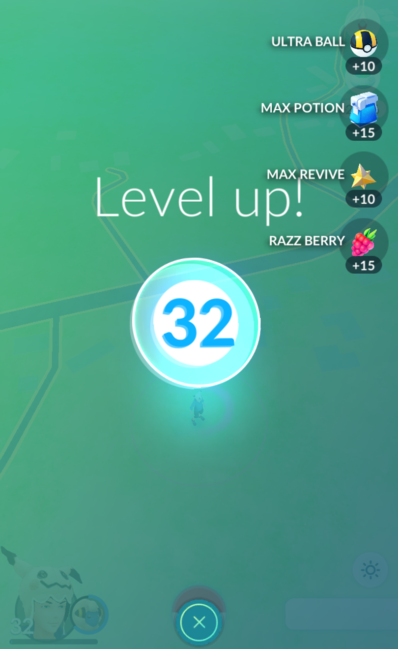 Pokemon Level Rewards Chart