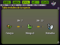 Caterpie evolución
