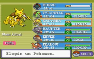 Huevo pokemon y el equipo