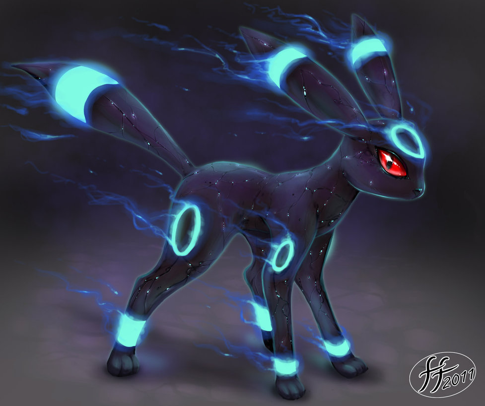 realistic 3d hyper painting Two Pokemon Wiki Tower   powered Umbreon Defense FANDOM