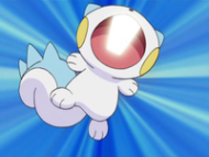 Pachirisu usando superdiente