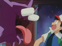 Haunter asustando