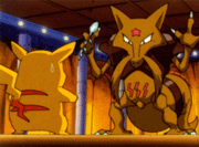 Kadabra y Pikachu