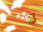 Cyndaquil usando rapidez