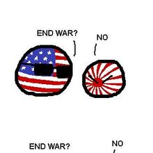 Japan Vs America Ww2 Ending Countryballs Youtube