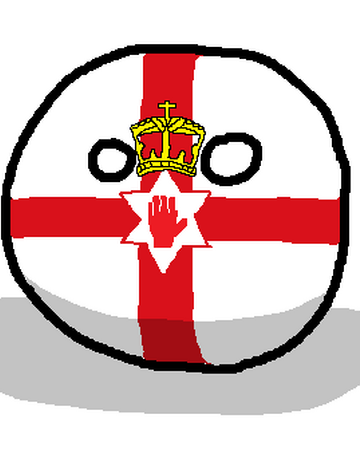 Polandball Uk Family Portrait Northern Ireland Pin