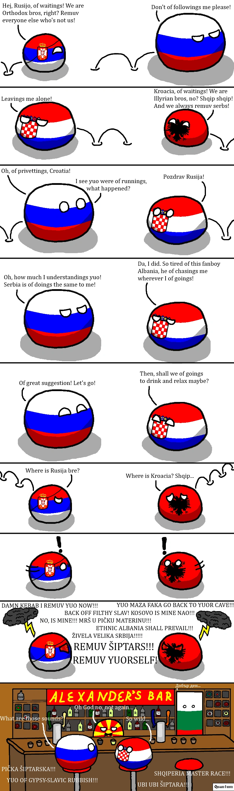 Image - Serbia vs Albania.png | Polandball Wiki | FANDOM powered by Wikia