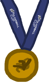 Polandball Cup Gold Medal