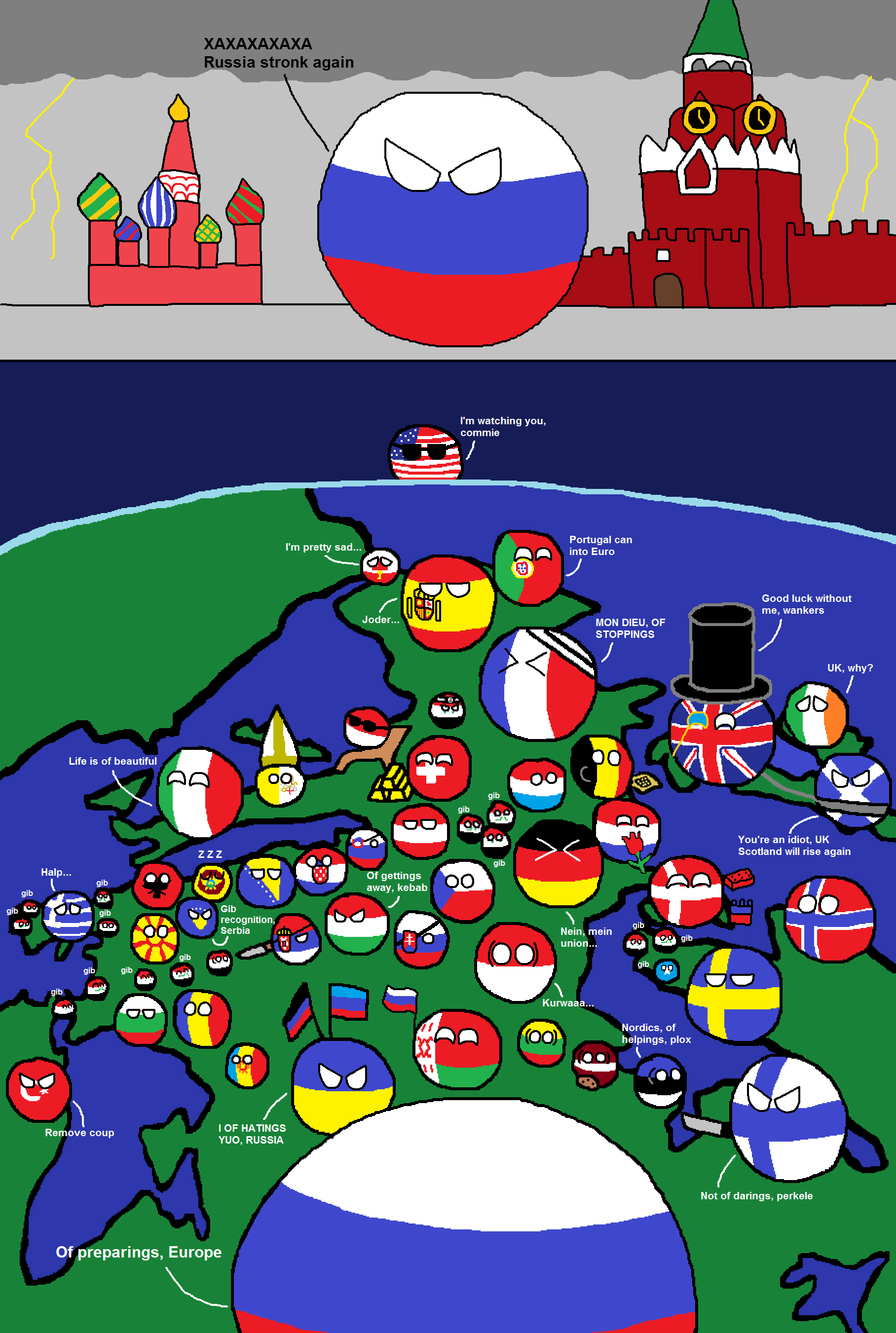 Image - Europe from Russia.png | Polandball Wiki | FANDOM powered by Wikia