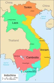 French Indochina map