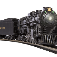 polar express wooden engine and cars