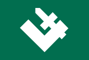 180px-Green flag with symbol of falanga.svg