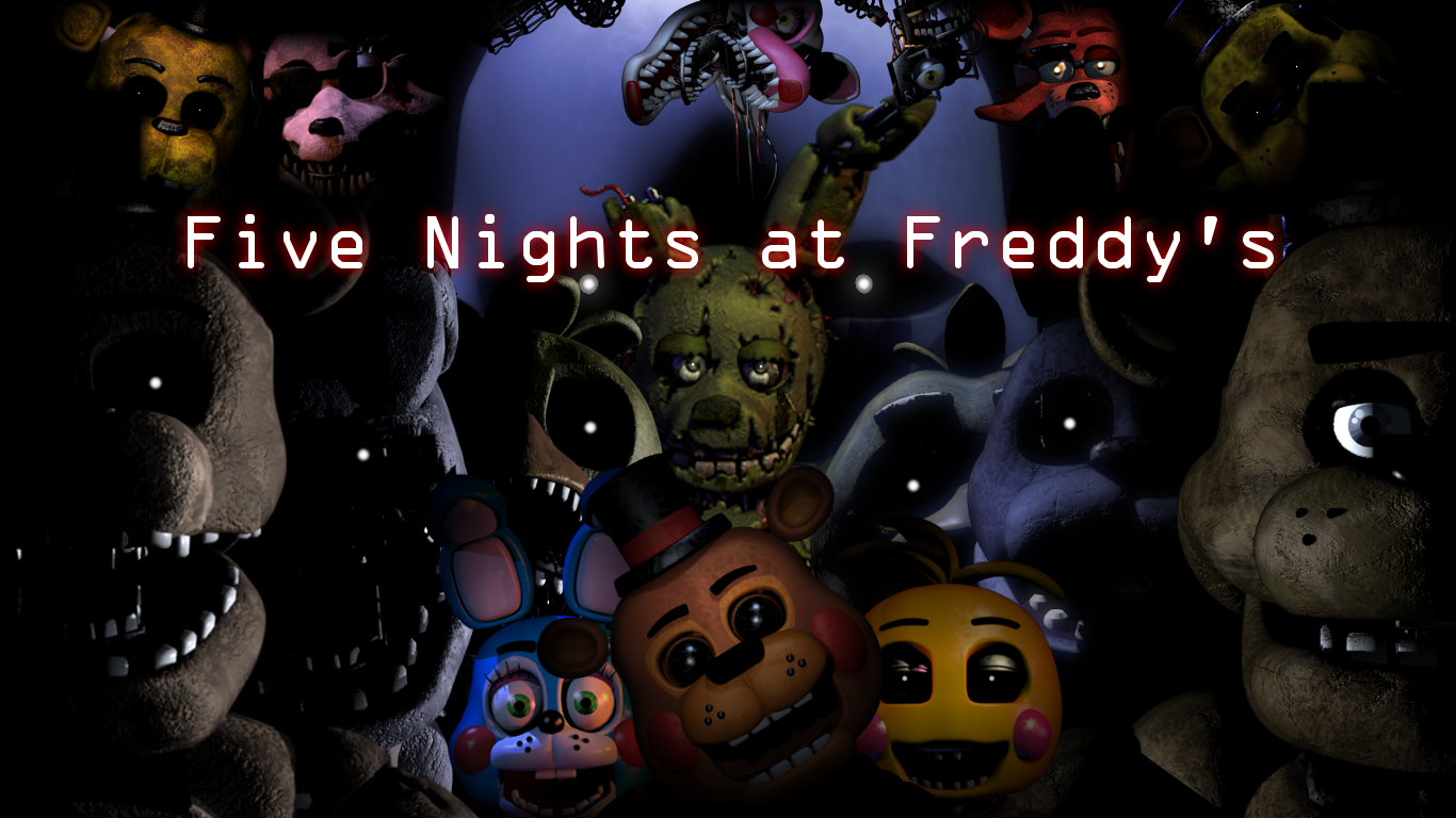 Песня five nights at freddy. Заставки всех частей ФНАФ. ФНАФ 1 заставка Фредди. ФНАФ 9 заставка. Обои ФНАФ 8.