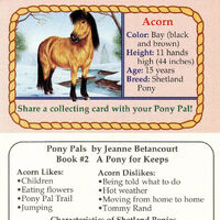 Acorn Pony Pals By Jeanne Betancourt Wiki Fandom