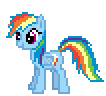Stand rainbow left