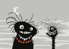Two demon head monsters