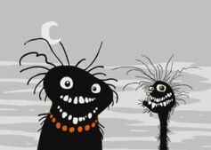 Two demon head monsters