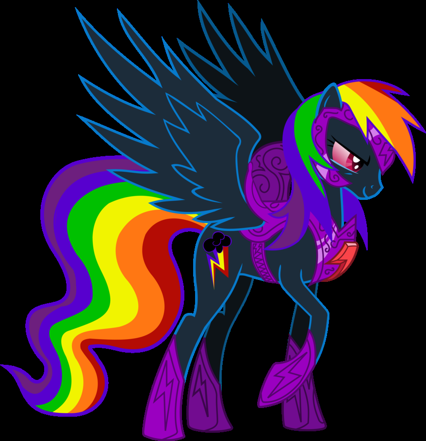 evil rainbow dash