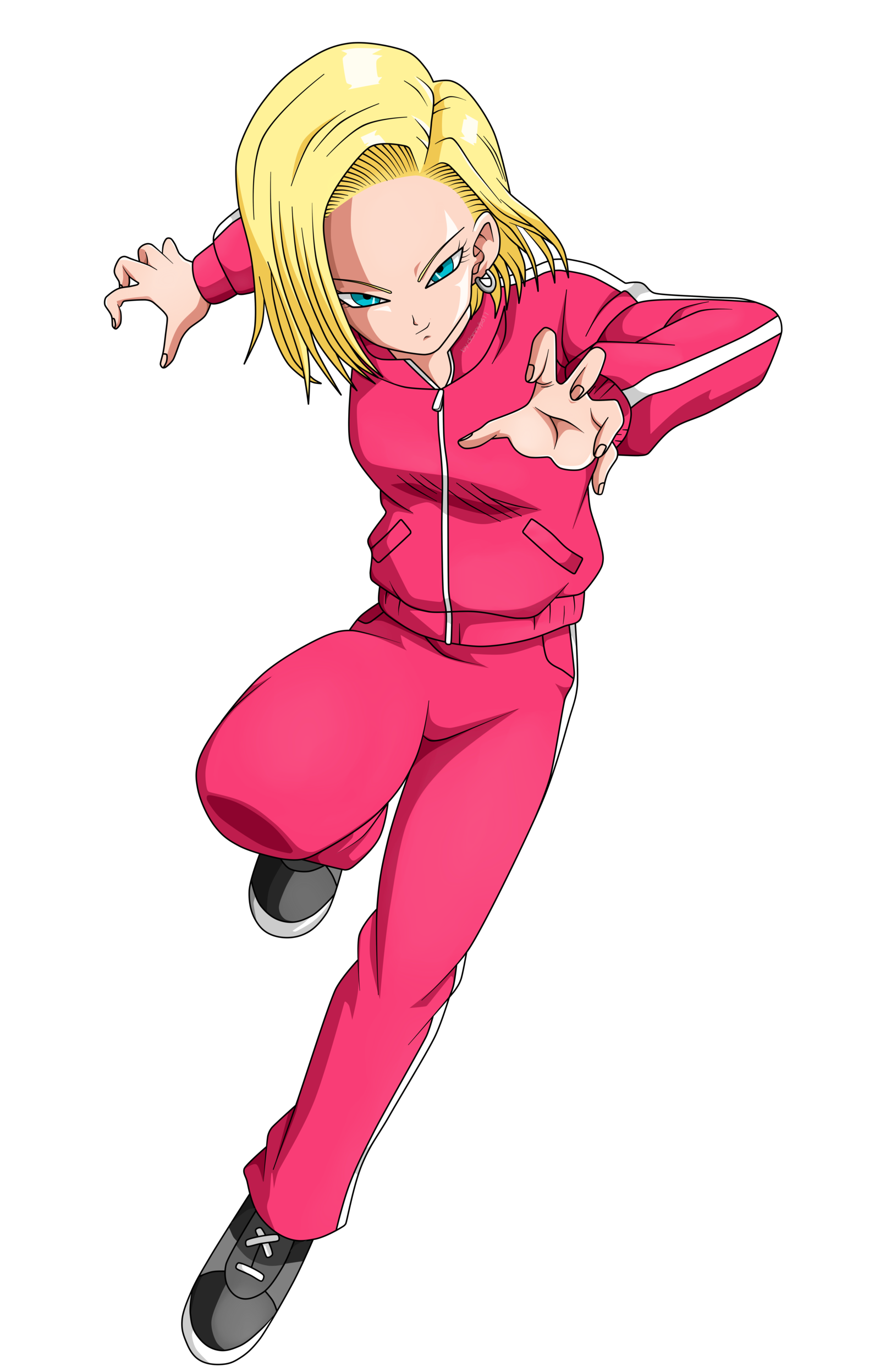 android 18 dragon ball super naked