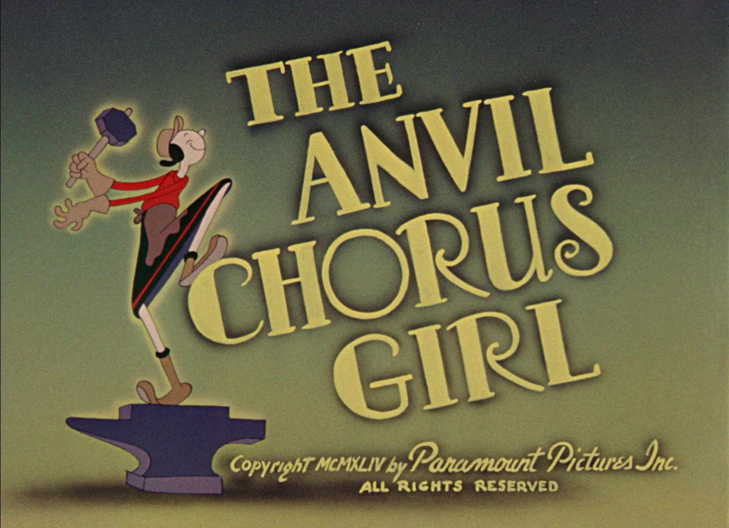 The Anvil Chorus Girl Popeye the Sailorpedia FANDOM powered by Wikia