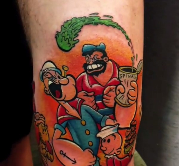 popeye tattoo men tattoos sailor arm designs wikia spinach bluto cartoon olive mens oyl pea swee cool style super sailorpedia