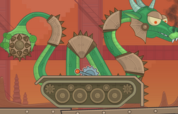 The DragoTank about to Fall to his Demise