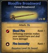 Bloodfire Broadsword