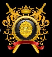Crossed Swords Lions Head shield