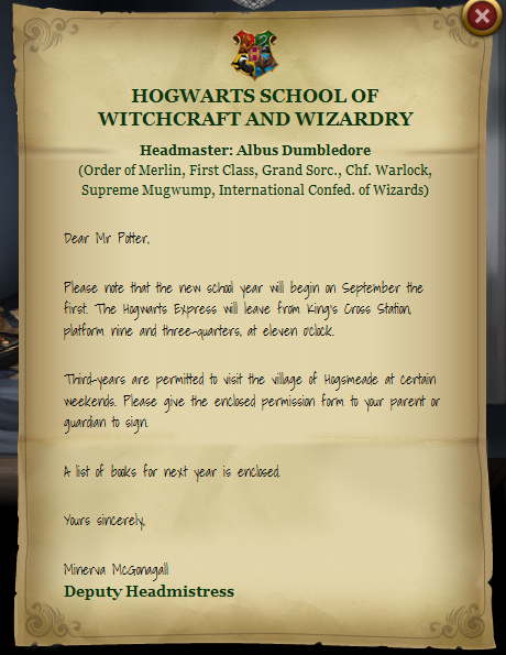 harrys birthday pottermore wiki fandom powered by wikia letter to hermione