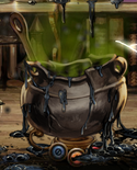 Exploded cauldron