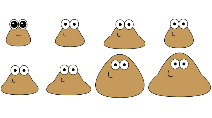 Как нарисовать pou разные