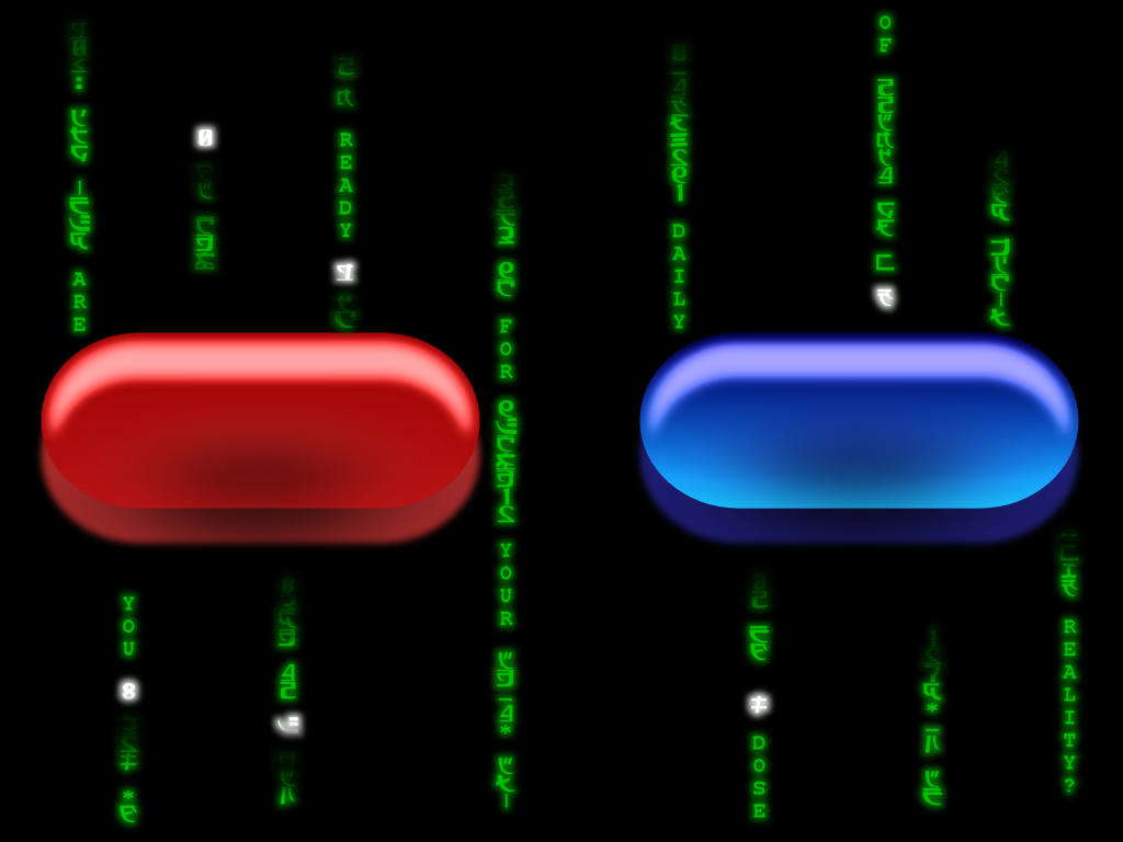 matrix red pill blue pill poster