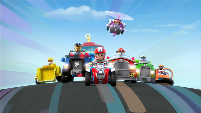 Cartoon Race Car Paw Patrol Cartoon Race Car Paw Patrol