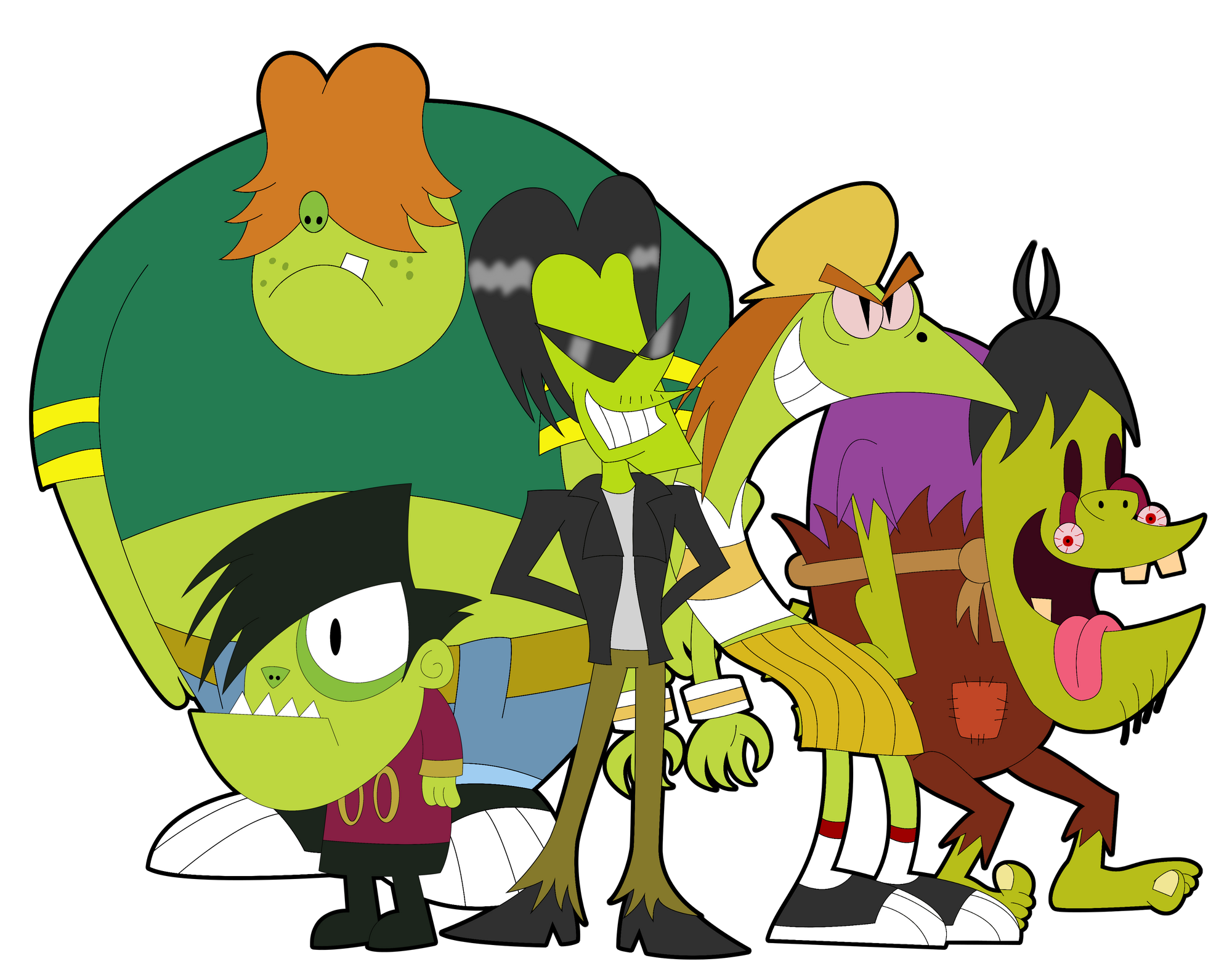 The Gangreen Gang Villains The Powerpuff Girls Clipar - vrogue.co