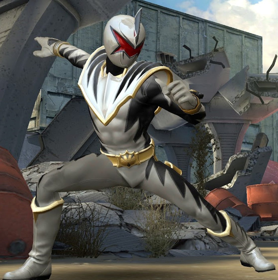 Image - Legacy Wars White Dino Thunder Ranger Victory Pose.png | RangerWiki | FANDOM powered by