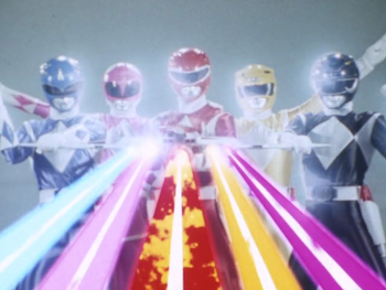 Image result for power rangers teamwork