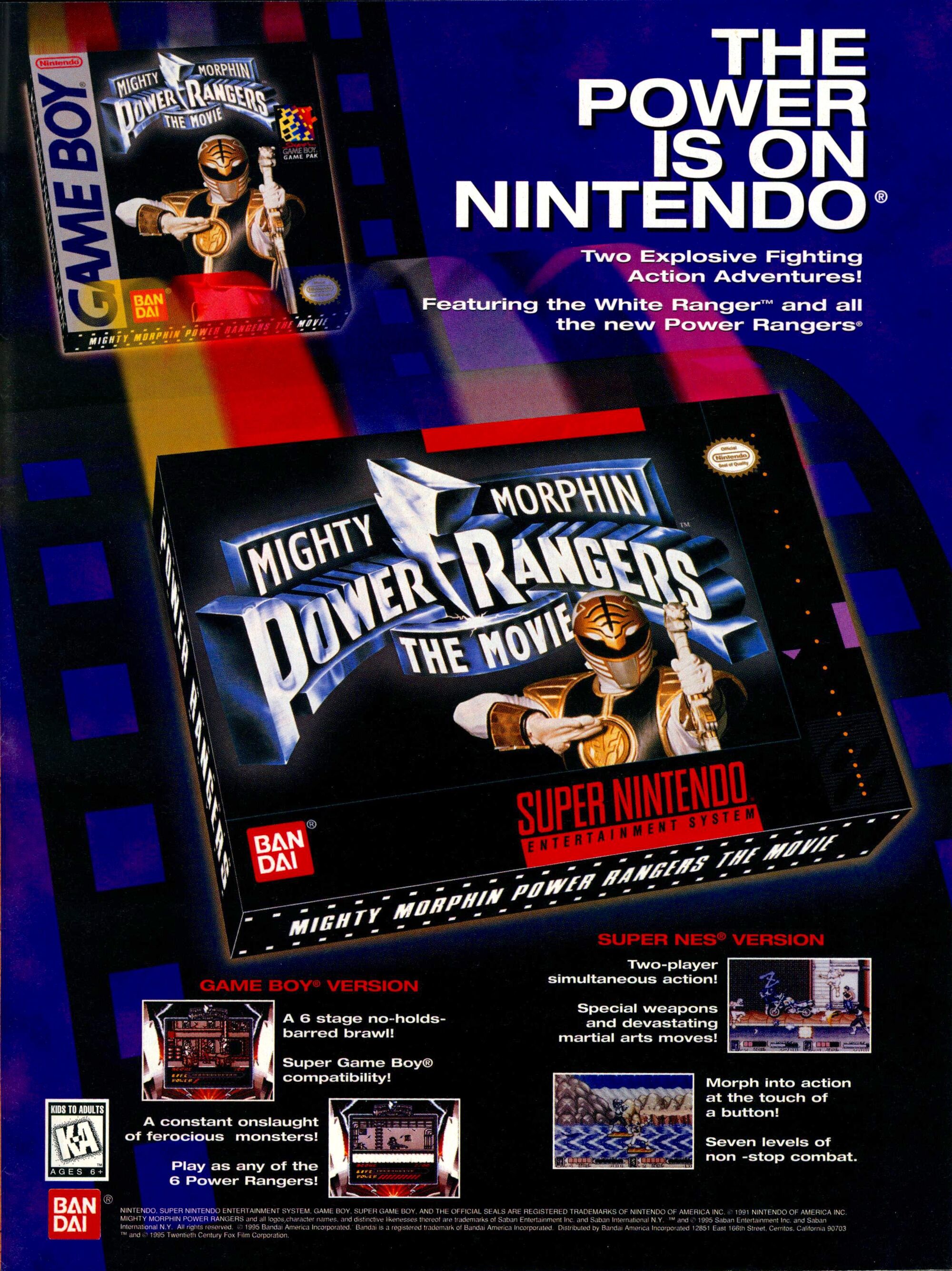 Mighty Morphin Power Rangers The Movie (video game) RangerWiki