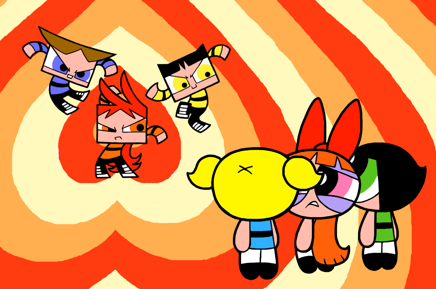 The Rowdyruff Boys (redesign) | Powerpuff Girls Fanon Wiki | Fandom