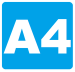A4 sign