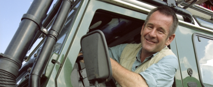 Nigel in Jeep